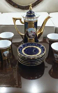 سرویس چایی خوری سورمه ای