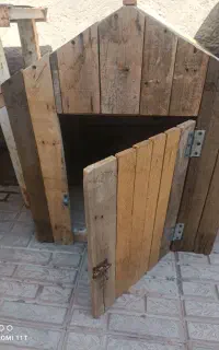 قفس سگ چوبی