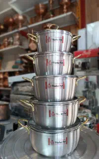 سرویس قابلمه ۱۰پارچه جهیزیه عروس کادویی پاشاپور مس