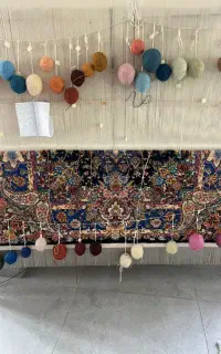دار قالی نیمه بافته