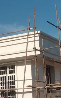 سلام کاشیکاری  نما  سیمانکاری پلااستر طرح باغی