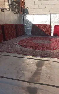 پشتی مخملی بافرش ۹متری