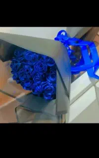 دسته گل روبانی رز جاودان
