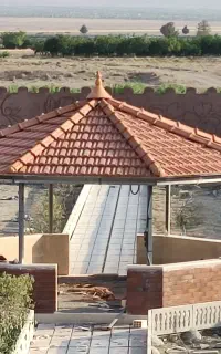 اجرای آلاچیق سقف شیروانی سایبان سردر پوشش سوله