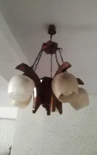 لوستر چوبی