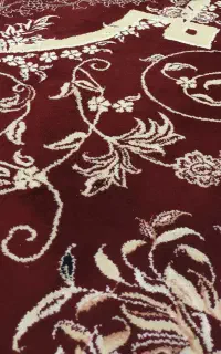 فرش ۱۲ متری زرشکی کرم