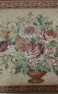 پشتی طرح گل