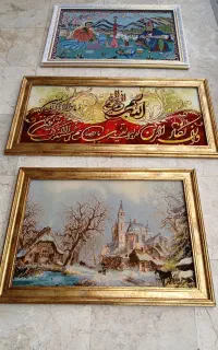 تابلو فرش چله ابریشم
