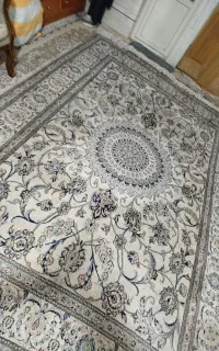 فرش دستباف نایین ۹ متری ابریشم