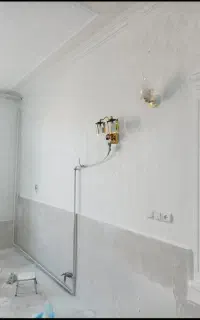 رنگ کاری زیرسازی طرح کاغذدیواری