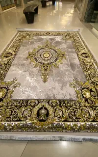فرش طرح سنگ دودی ۱۲ متر اکبند و‌نو مشهد