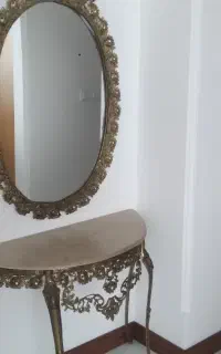 ایینه وساعت برنجی