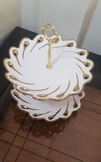 ست شیرینی خوری لبه طلایی