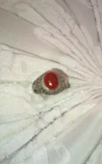 انگشتر نقره سنگ عقیق با رکاب دست‌ساز طرح گوزن