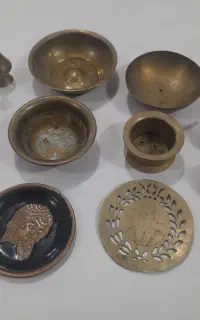 گلاب پاش ونمکدان برنجی