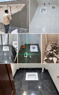 بازسازی تخصصی 0 تا 100  رفع نم رطوبت حمام و توالت