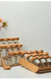 جا ادویه مکارتی ۱۸ عددی با جنس رابروود