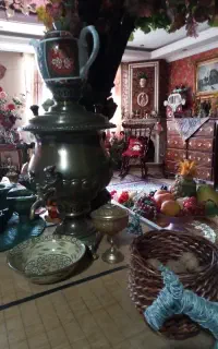سماور زغالی برنجی نو ساخت تبریز