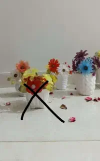 گل های کریستالی با گلدان زیر قیمت بازار