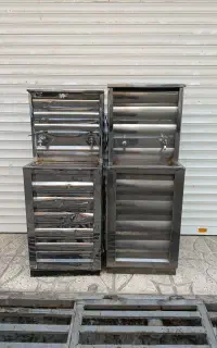 آبسردکن صنعتی دوشیر تمام استیل در حد نو
