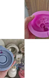 قالب سنگ مصنوعی و شمع