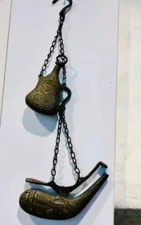 باروت دان قاجاری دو عدد هنر اصفهان