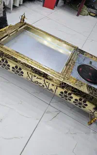 منقل استیل  طلایی طرح سوری /یک متری