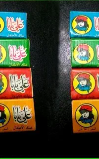 مجسمه و عکس آدامس  چاپی قدیمی