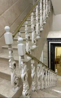نرده استیل آلومینیوم چوب پلمیری