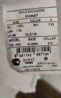 پیراهن مردانه  نخی اصل ترکیه ۲x