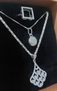 نقره فقط گرمی ۵۵۰ تومن انگشتر دستبند زنجیر پلاک