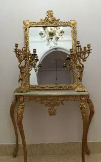 آینه شمعدان با میز