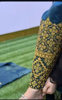 نگین‌کوبی پیراهن و شلوار