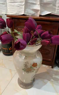 گلدان به همراه گل دونه ای ۲۵۰