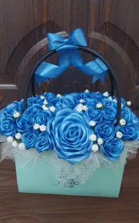 گل ربانی.باکس گل.دسته گل.گل روبانی