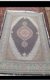 فرش دستبافت ریز ماهی تکی