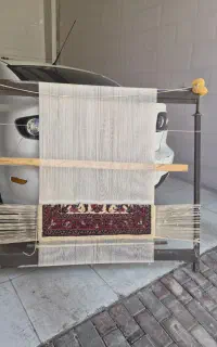 قالی پشتی دست باف