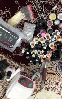 فروش دستگاه و لوازم کل ناخنکاری دوماه استفاده