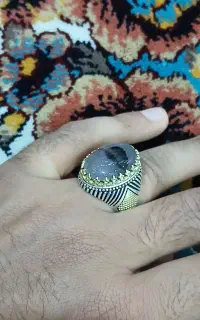انگشتر نقره سنگ شجر