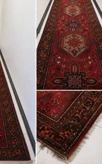 کناره فرش دستباف ۱×۴ متر طرح اصیل  قیمت مناسب