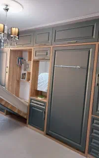 دکوراسیون داخل تخت کمجا کابینت کمد