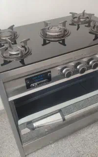 اجاق گاز چدنی تمیز فلش خور