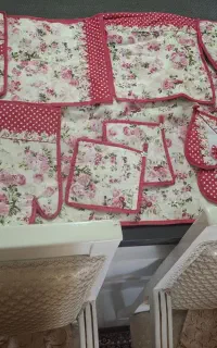 سرویس عروس اشپز خانه پارچه ای