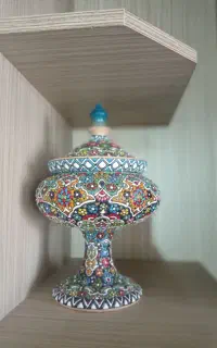 شکلات خوری سفال مینا کاری