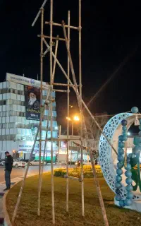داربست  فلزی  یاسین.   گرگان