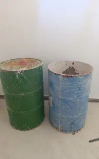 بشکه فلزی