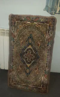 شش عدد پشتی رنگ‌گردویی در حد نو
