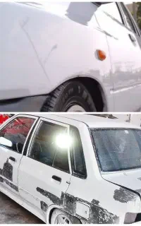 صافکاری خودرو های تصادفی زیر۱۵ تومن اقتصادی