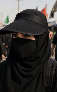 نقاب آفتابگیر اربعینی زنانه و مردانه