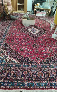 فرش و کناره . قیمت خیلی خوب به علت مهاجرت